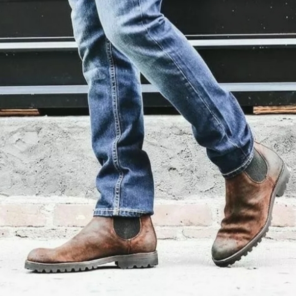 frye suede chelsea boot